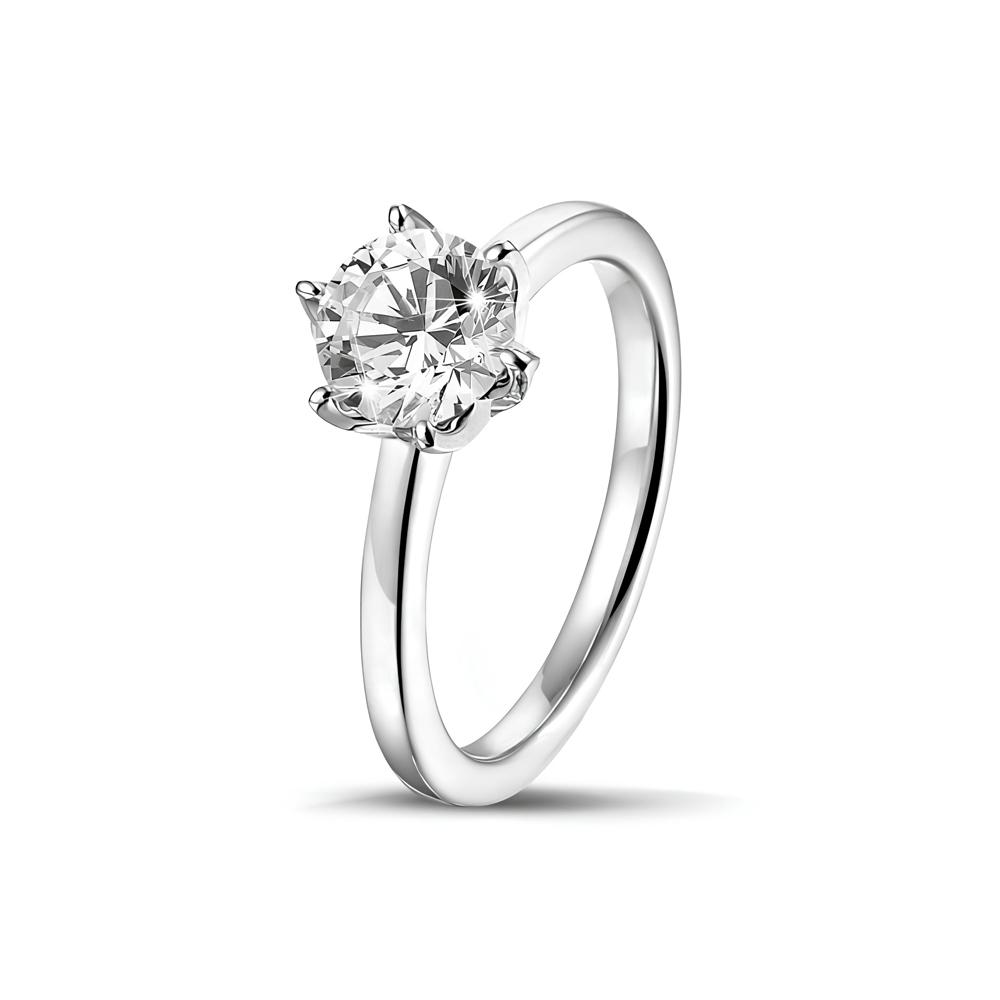 Luxus-Designs 6mm AAA+ Zirkonia Solitärringe Für Damen Preise 316l Edelstahl Herrenschmuck 2025