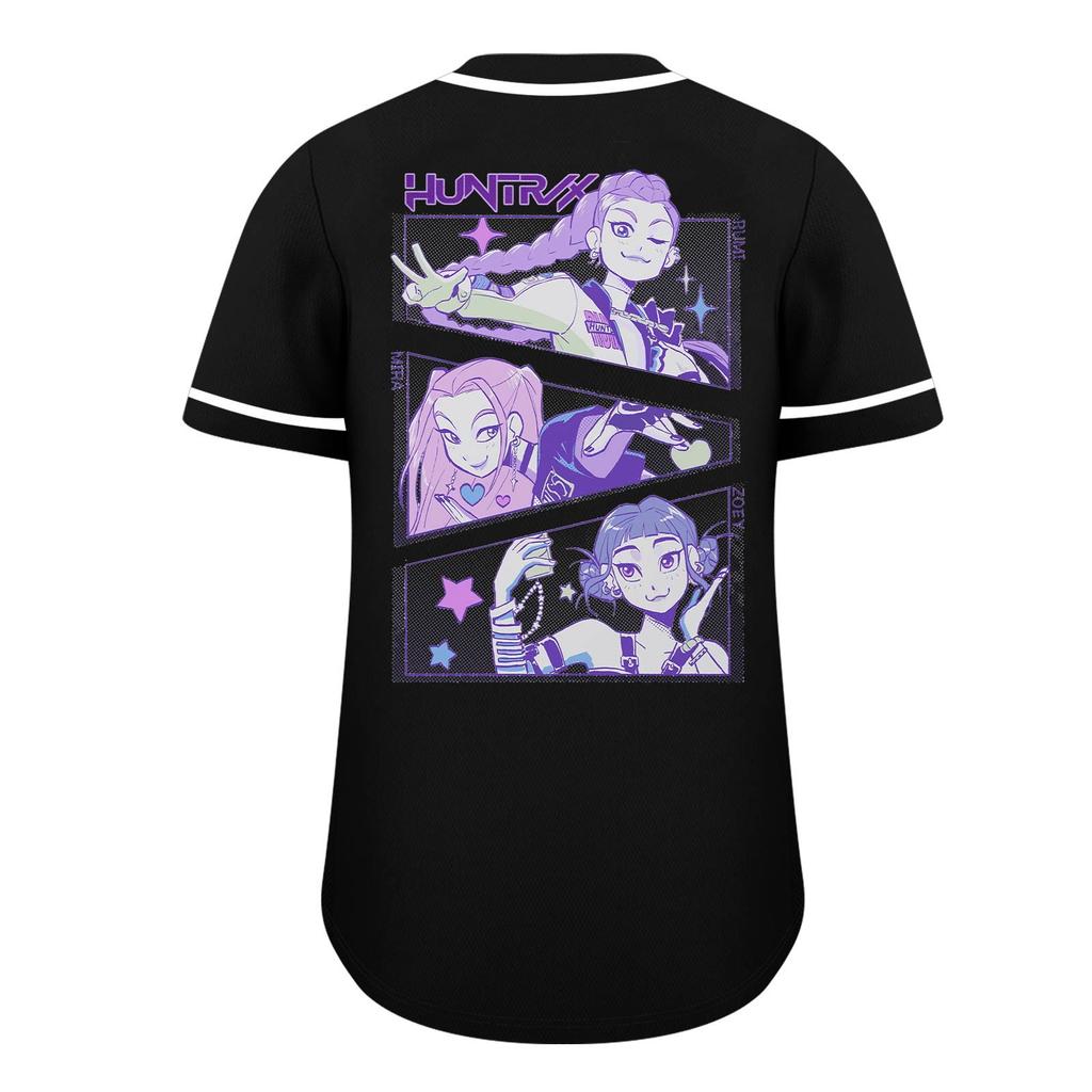 Children's Casual Cartoon Print Short-sleeved Baseball Jerseys Children's Sportswear Top