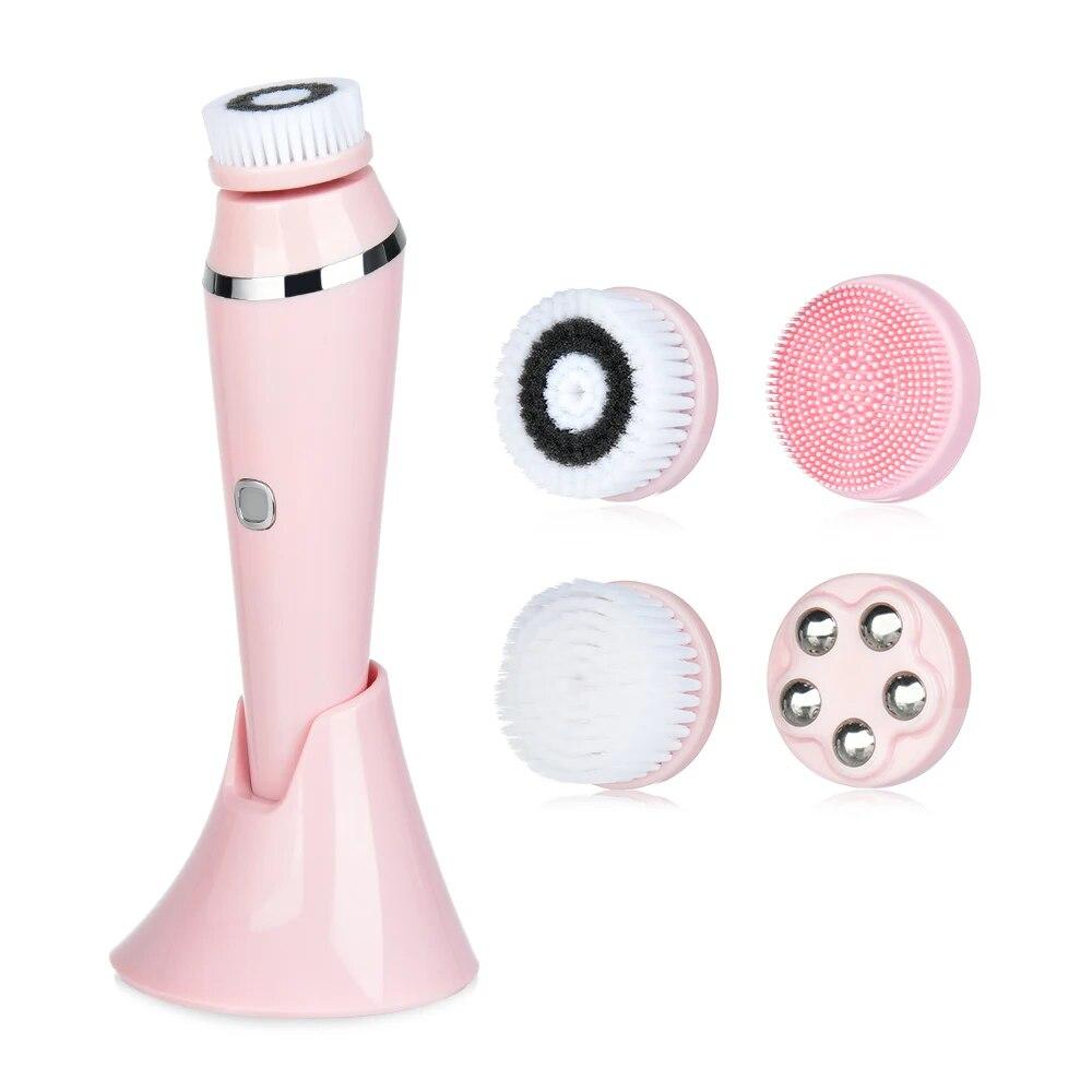 Elektrische Gesichtsreinigungsbrste, Hautpflege, Vibration, Entfernen von  Make-up, Porenreinigung, Silikon, Mitesser-Peeling, Gesichtsreiniger, ...