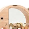 Wooden Elephant Piggy Bank Kids Coin Bank Savings Jar with Transparent Window Cute Unbreakable Money Box Birthday Gift for Boys Girls