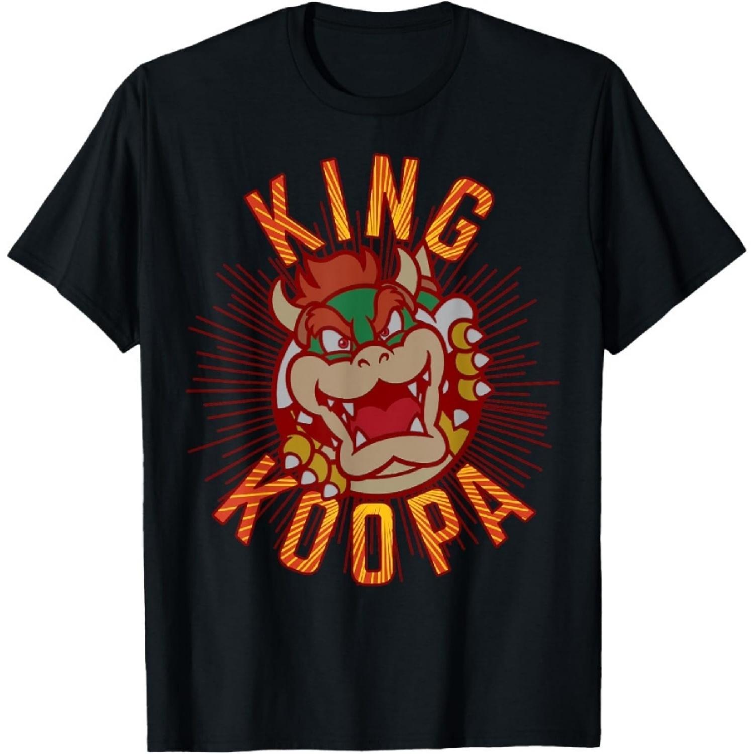 

Super Mario King Koopa Bowser Vintage Nintendo Portrait T-Shirt XXXXXL різнокольоровий
