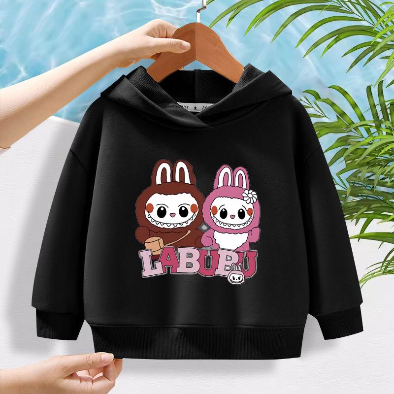 Children's Hoodie New Trendy Labubu Kids Cute Cartoon Casual Daily Hoodie 100-160cm Boys Girls