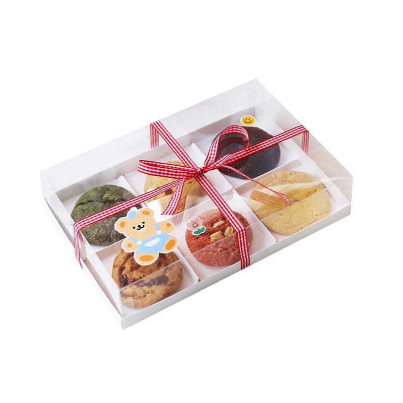 4 or 6-Piece Transparent Dessert Box for Cakes, Donuts, and Pastries - Perfect for Afternoon Tea