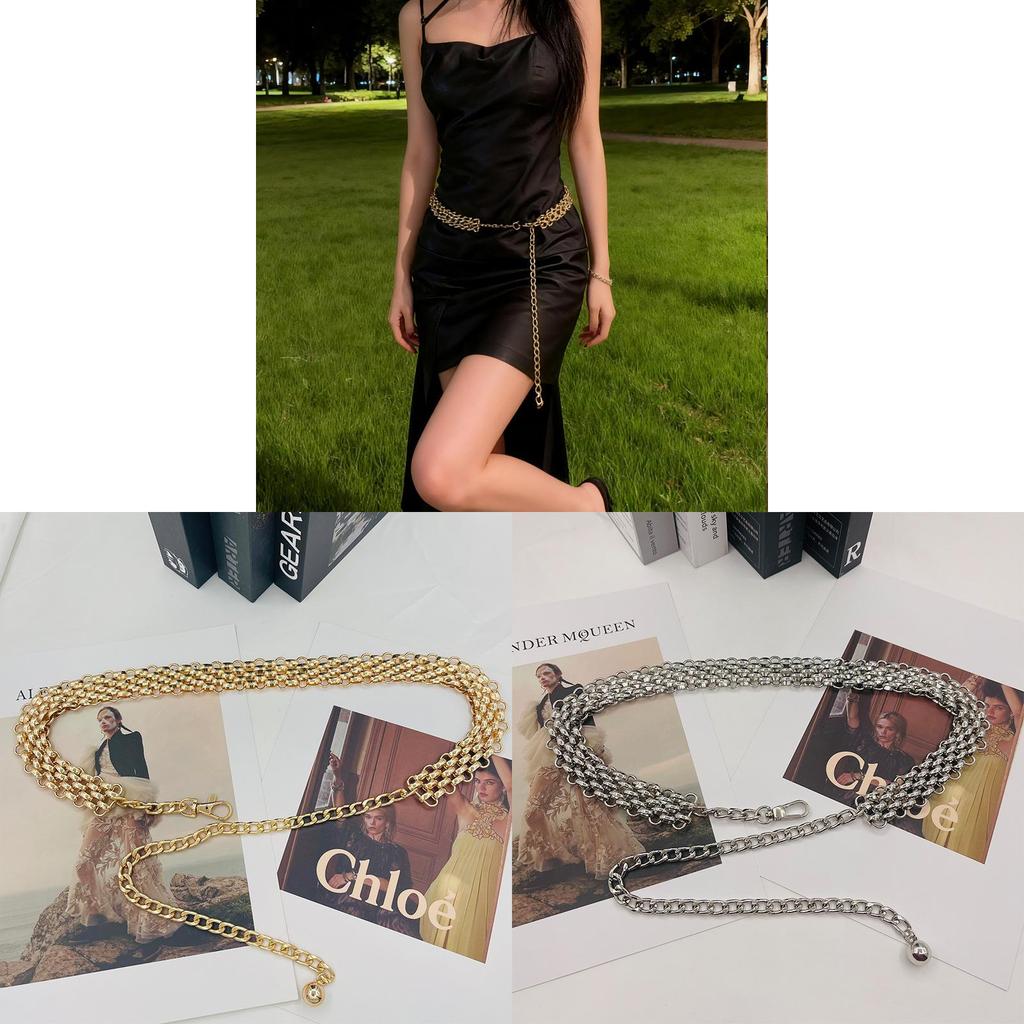 Metal Waist Chain For Women With Large Link Design Perfect For Summer Fashion Accessory