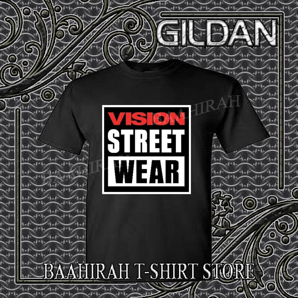 

New Vision Street Wear logo American Funny T shirt Size S to 5XL XL