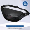 Men's Genuine Leather Crossbody Chest Bag - Fashionable & Versatile, Top Layer Cowhide, Small Sports Pack