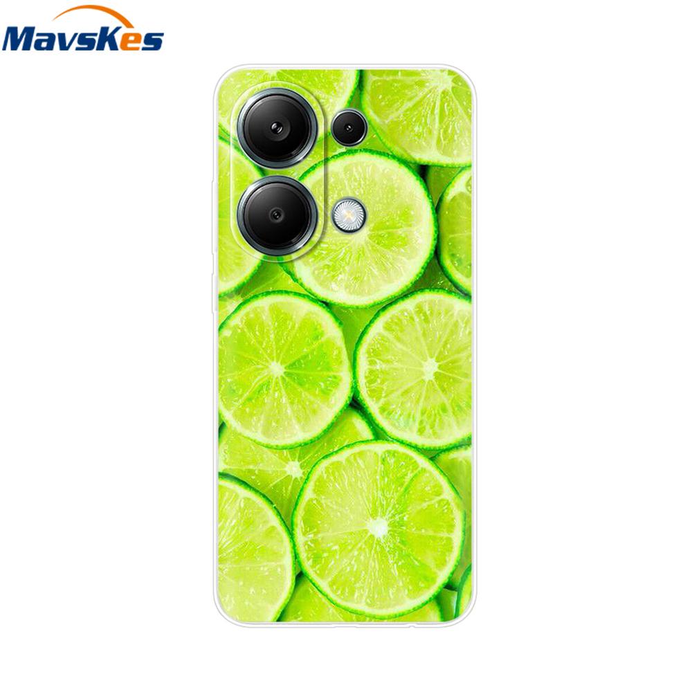 For Poco M6 Pro Case For Xiaomi Poco M6 Pro 4G Cover Fundas Coque Camera Protector Soft Silicone Phone Back Case For Poco M6 Pro