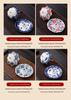 Creative Blue & White Porcelain Umbrella Tea Strainer - Ceramic Rotating Filter & Tea Table Decoration