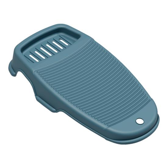 

Бытовая доска для мытья рук с раковинами для мыла, дренажными отверстиями, нескользящей конструкцией, усиленным дном L синий