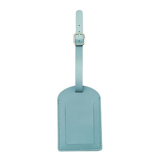 

Бирка для чемодана с защитой от царапин и откидной крышкой Легкая именная бирка для чемодана из искусственной кожи светло-синий