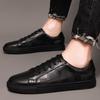 Herren Freizeit-Board-Schuhe aus geprägtem Rindsleder - Retro & Große Größen für Frühling und Herbst