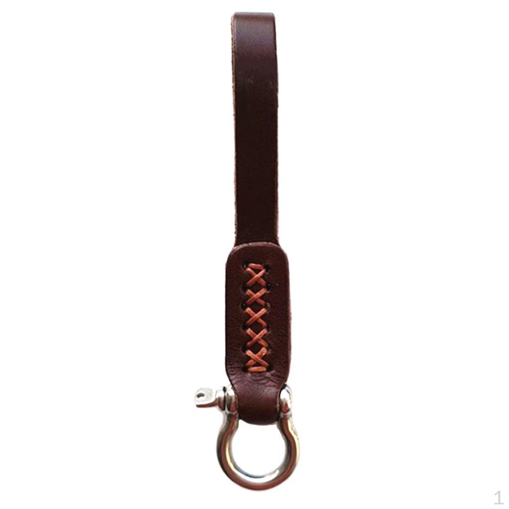 

LEATHER Belt Holder Ring Keychain Keyring Unisex HY-07