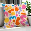Art DDopamine Doodle Print Cushion Cover Cushion Cover Set Pcs x x x Pillowcase Decorative Sofa Home Decor
