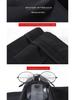 2025 Spring Women's High-Waist Slimming Black Wide-Leg Pants - Petite, Floor-Length Straight-Leg Design