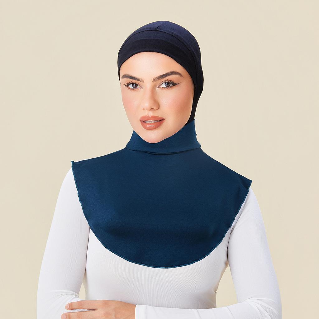Modal Fake Collar Soft Elastic Detachable False Collars Solid Color Turtleneck High Neck Cover Women Muslim Hijab Accessories