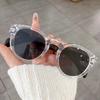  New Retro Round Punk Men Sunglasses Fashion Brand Designer Women Rivets Sun Glasses Shades UV400