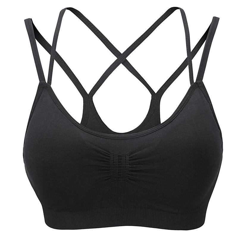 Женский бесшовный эластичный бюстгальтер-брюки с перекрещивающимися бретелями на весну — фото 6