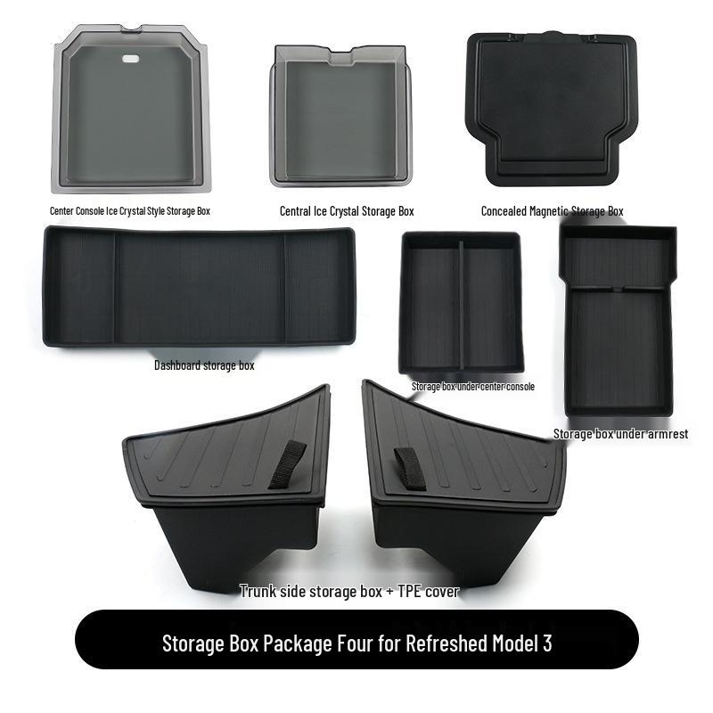 TPE Floor Mats for Tesla Model Y3 Interior - Complete Set for New Car Modification