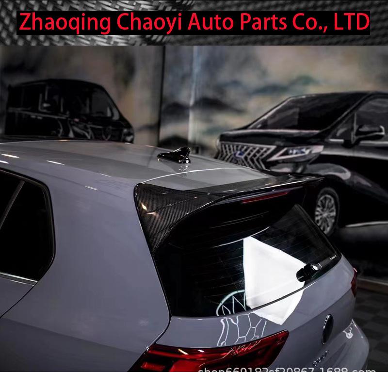 Volkswagen Golf MK8 GTI Carbon Fiber Rear & Roof Spoiler Kit
