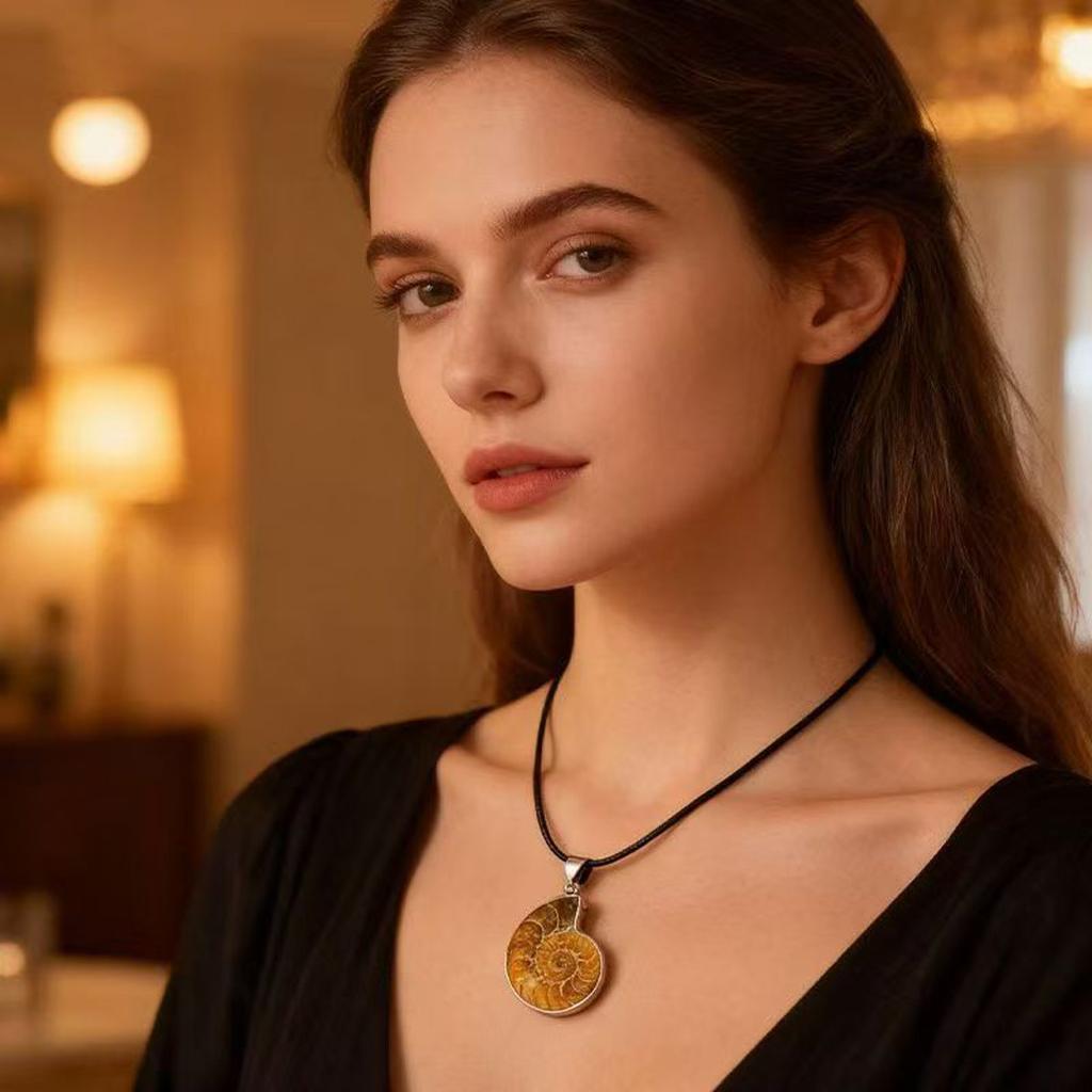 2026 Trending Steampunk Style Jewelry Set: Natural Conch Pendant Necklace + Octopus Brooch Pin + Adjustable Ring, Unique Valentine's Day Bulk Gifts