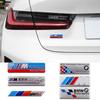 BMW M Performance Metal Logo Stickers: Aluminum Nameplate and Fender Decals