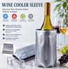 Sac Isotherme en Gel Pour Bouteille Sac Refroidisseur pour Vin Manchon pour Bouteille de Vin Housse en Gel Pour pour Barbecue Camping Plein Air