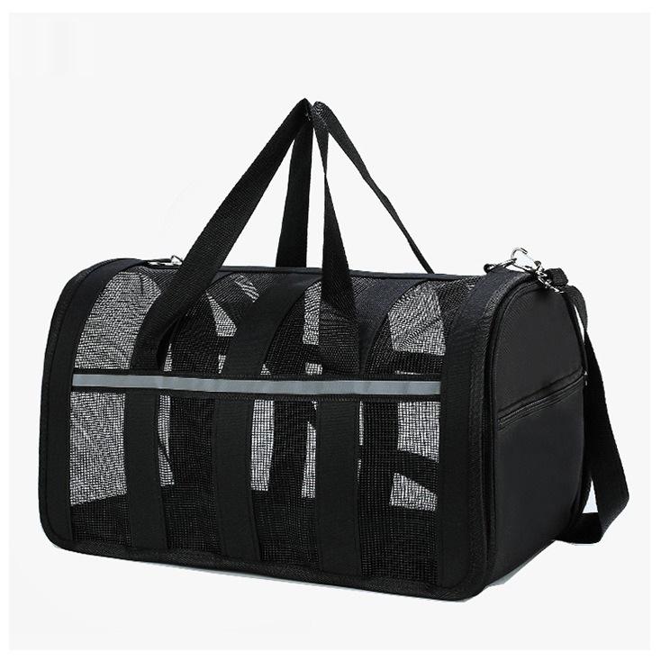 Breathable Mesh Crossbody Pet Backpack for Dogs & Cats