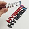 3D Metal Chrome HYBRID Logo Side Fender Rear Trunk Emblem Badge Car Sticker Decals For Toyota Prius Camry Crown Auris Rav4s TRD