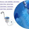 Skimmer Hose and Adapter Set for Above Ground Pool Skimmers White Hose Exact Replacement for 25016 Skimmer Hose Adapter