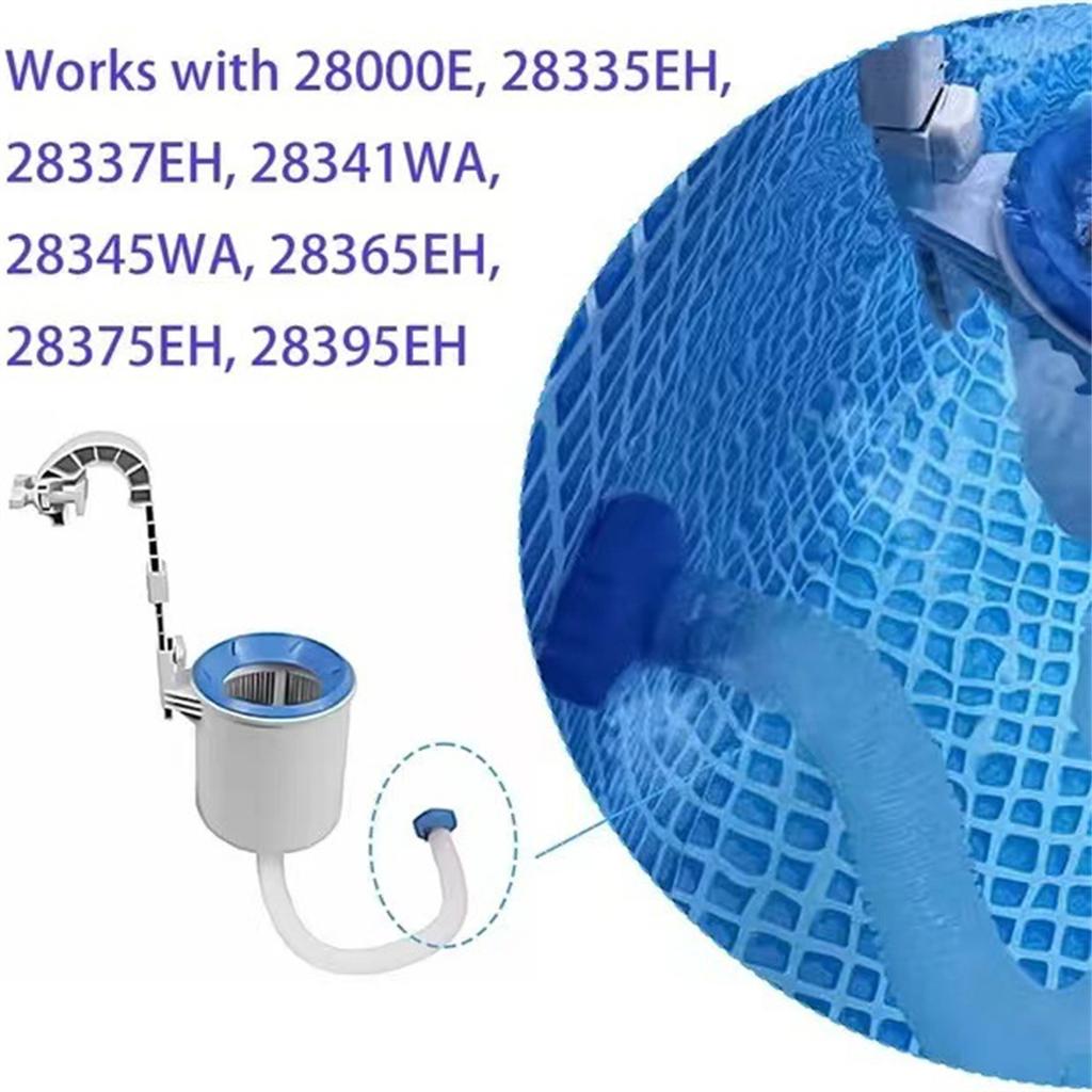 Skimmer Hose and Adapter Set for Above Ground Pool Skimmers White Hose Exact Replacement for 25016 Skimmer Hose Adapter