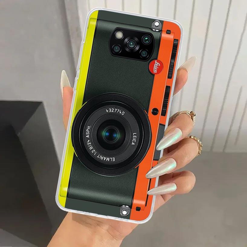 

Модный Классический Чехол для Телефона с Рисунком Объектива Камеры для Xiaomi Poco X7 X6 X5 X4 X3 Nfc F7 Ultra F6 F5 Pro F4 GT F3 M6 M5S M4 M3 Мягкий Принт Sh Xiaomi Poco F5 Pro