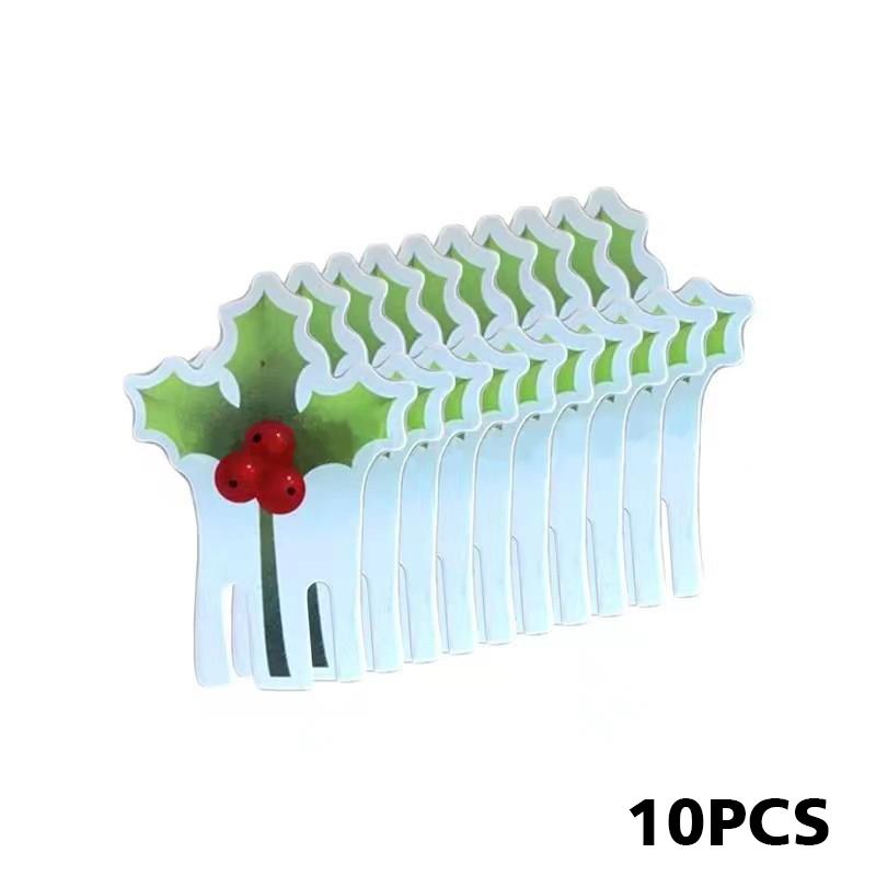 

10 шт./набор Рождественский декор Ужин Дегустация вина Вечеринка Украшение стола Рождественская атмосфера Рождество