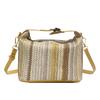 New Niche Design Handbag Bag Women's Versatile Contrasting Color Messenger Box Bag Temperament Commuter Woven Bag