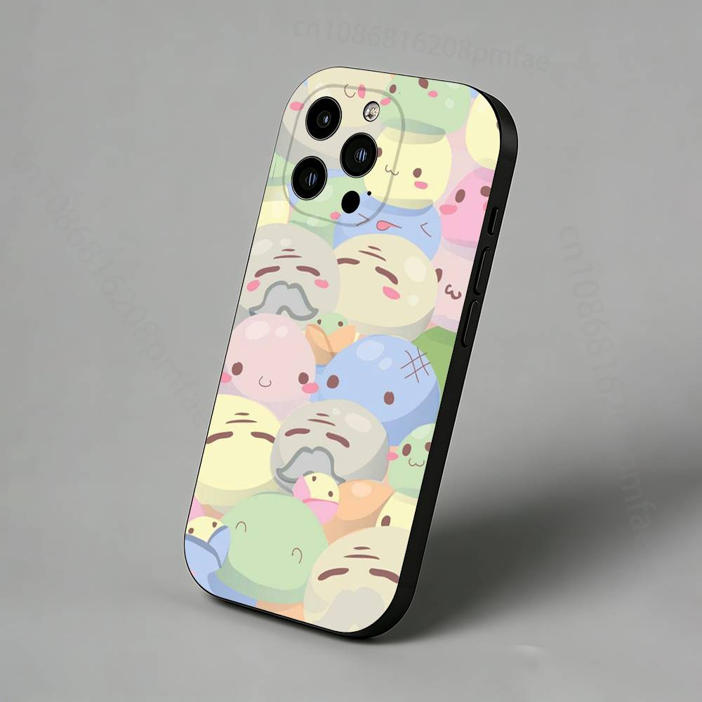 

Dango Daikazoku Slim Back Phone Case for iPhone 17,16,15,14,13,12,11 Pro,Max,Plus,X,XS,XR,SE,Mini Protective Cover iPhone16pro