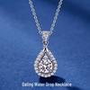 Collana Pendente in Argento Sterling S925 di Alta Gamma con Moissanite - Regalo Lussuoso per Lei