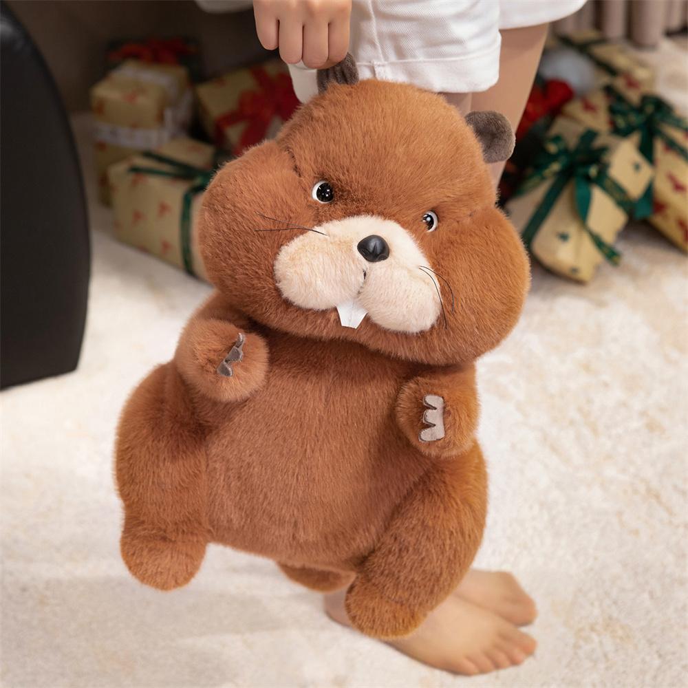 22Cm Lifelike Groundhog Plush Doll Kawaii Simulation Marmot Plush Toys Soft Stuffed Animal Kid Birthday Xmas Gift