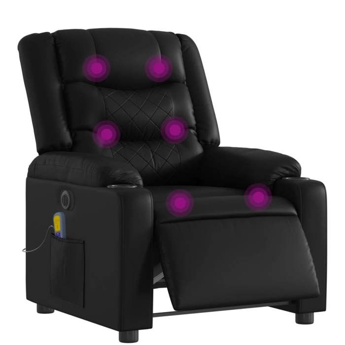 VidaXL Electric Reclining Massage Armchair, Relaxation Chair with Adjustable Backrest and Footrest, Salon Seat 3206547