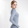 Zipper Women Yoga Shirt Long Sleeve Fitness Sports Gym Top Running T-Shirt Workout Sportswear