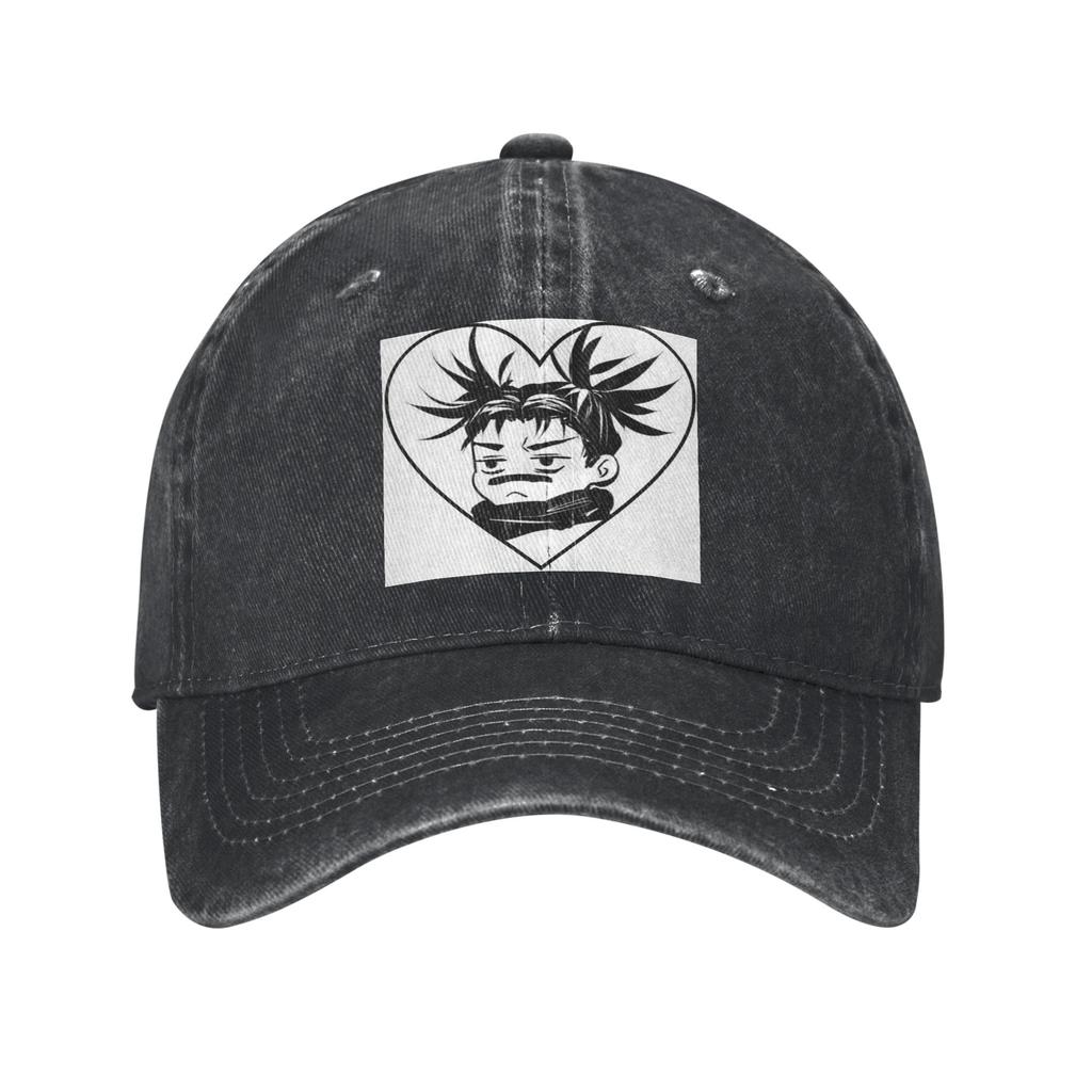 Jujutsu Kaisen Choso JJk Pattern Denim Fabric Cap Casual Baseball Caps Adjustable Hat Summer Unisex Baseball Hats