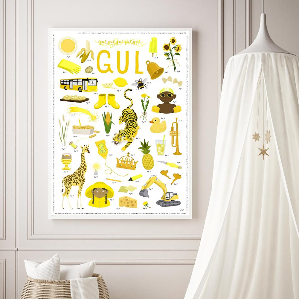 Color Classification Poster for Early Childhood Education Canvas Print Painting Picture Modern Kids Room Bedroom Home Decoration
