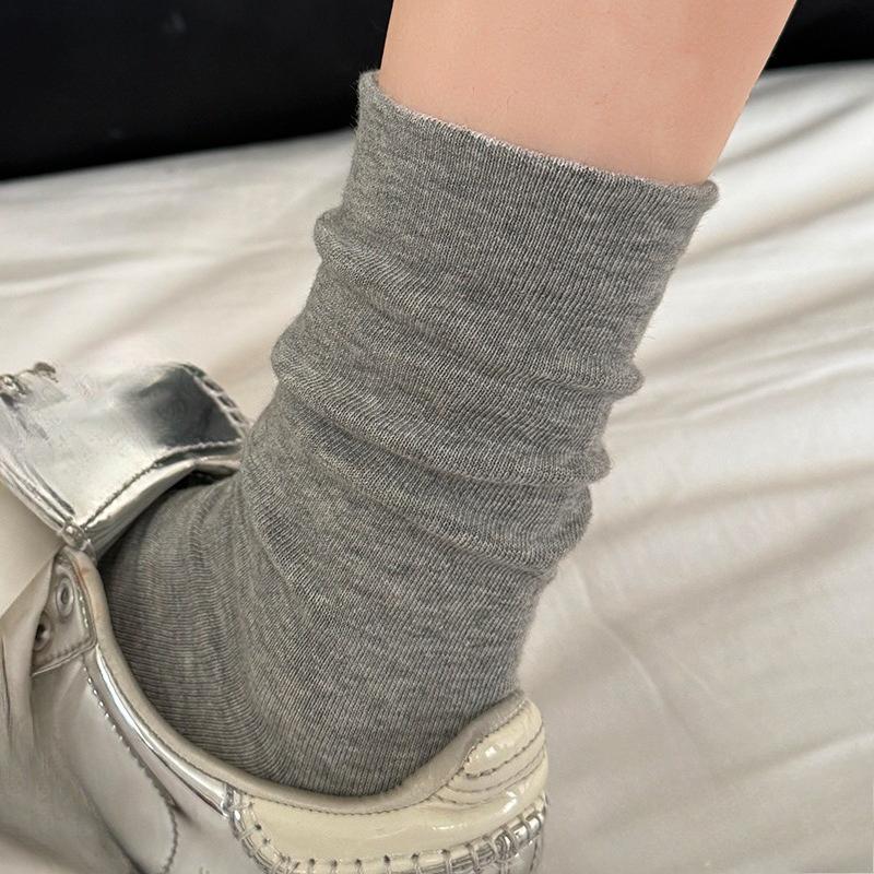 Pure Cotton Socks - Children's Summer Lightweight Model Without Bones, Anti-sagging and Anti-torn Cotton, Versatile Mid-length Socks