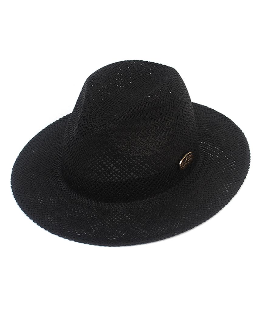 Yunibeosyeolkemiseuteuli Swing Basic Black Simple Fedora Summer Fedora