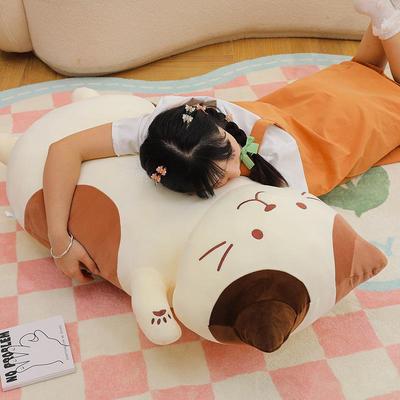 Cross-Border Cheese Cat Plush Pillow: Large Doll for Sleeping or Gifting