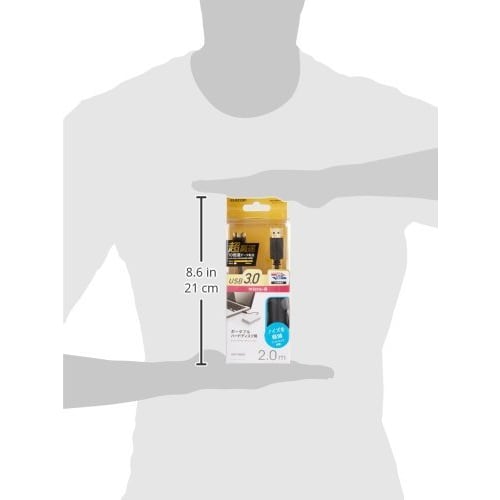 ELECOM USB Cable [microB] USB3.0 (USB A Male To microB Male) Ferrite Core 2m Black USB3-AMBF20BK