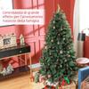 Artificial Christmas Tree 180cm with 1061 Branches and Metal Base, Green