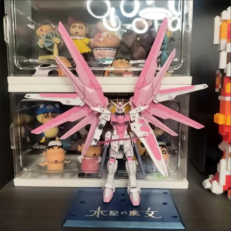 JMS HG 1/144 ZY-06 Freedom Assault Pink Cherry Blossom Montagefigur, bewegliche Sakura-Figur, Tischdekoration, Spielzeug, Geschenk