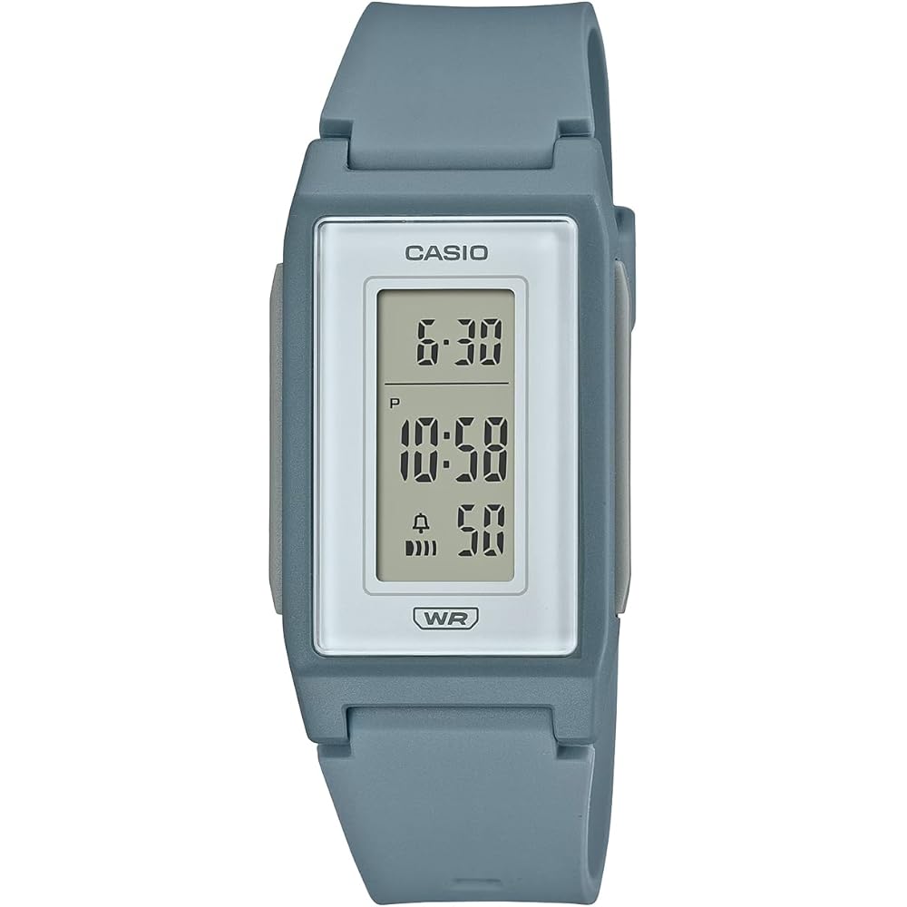 Casio LF-10WH-2 Pop Digital Watch Biomass Plastic Matte Gray Blue Women s Overseas Model