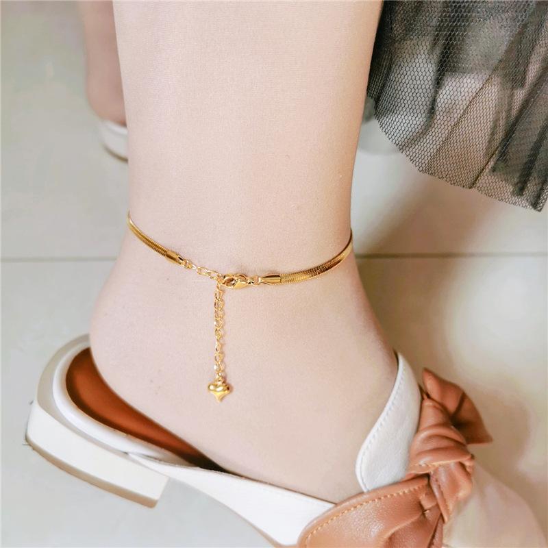 4MM 316L Stainless Steel Snake Chain Anklet For Women/Men Sexy Leg Foot Bracelet Accessorie Chain Jewelry