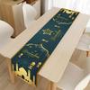 Eid Mubaraks Tablecloth Islamic Muslims Party Supplies Handmade Table Runner Table