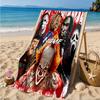 Custom Name Halloween Horror Christmas  Beach Towel Microfiber Beach Towel, Lightweight and Quick-Dry, for Summer Travel, Swimming Pool Gift